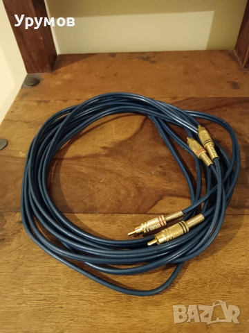 Аудио кабел Freitag 54821 Profi – позлатени чинчове, снимка 2 - Други - 52239487