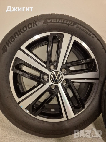 Чисто нов комплект летни гуми 215 55 R17 98H на Алуминиеви джанти за VW Caddy Touran , снимка 5 - Гуми и джанти - 54054820