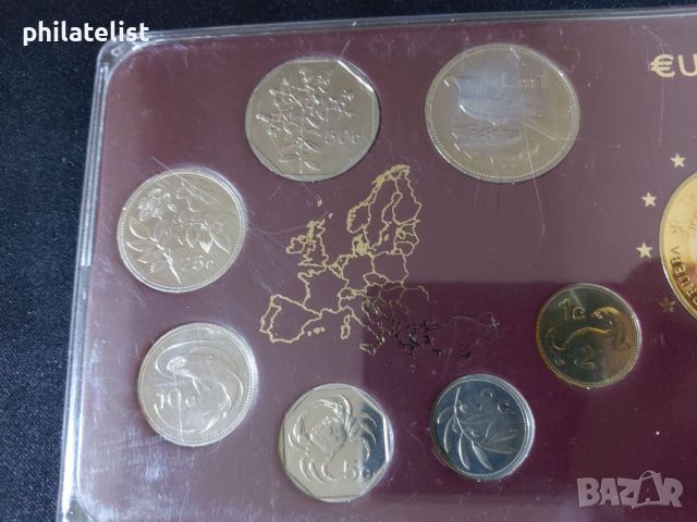 Малта 2005-2006 - Комплектен сет от 7 монети + медал, снимка 2 - Нумизматика и бонистика - 46431650