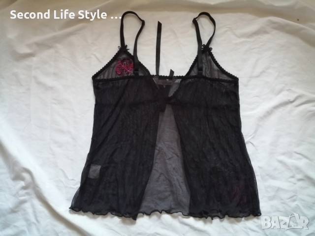 Hunkemoller прозрачна дамска нощница с пайети и бродерии р-р M, снимка 8 - Нощници - 52923424