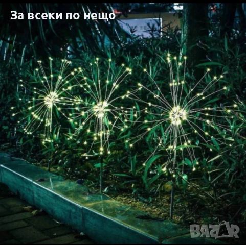 Водоустойчиви LED лампички със соларна батерия, снимка 1 - Соларни лампи - 46746462