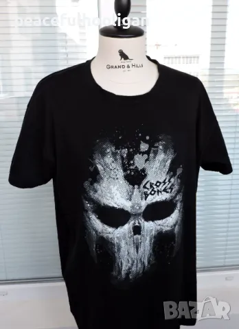 Crossbones Marvel Roundneck T-Shirt -страхотна тениска размер XL, снимка 2 - Тениски - 49345252