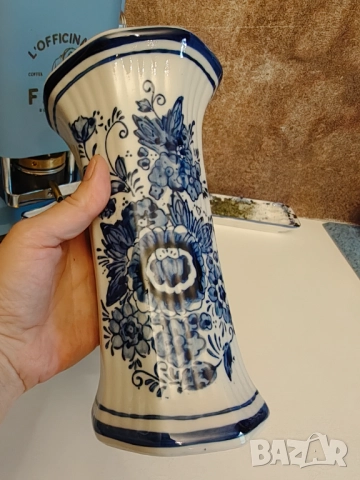 Делфт прекрасна порцеланова ваза , снимка 3 - Вази - 51670059
