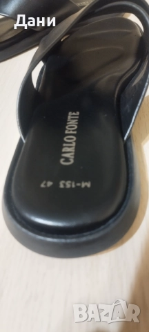 Мъжки чехли от естествена кожа. 47,5, снимка 7 - Мъжки чехли - 52396478