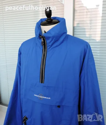 Bogner Weathergear Men`s Blue Half Zip Hooded Anorak Jacket Size XL/XXL, снимка 3 - Якета - 49034576