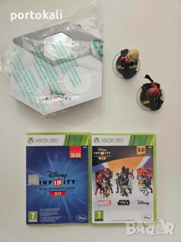 XBOX 360 Disney Infinity комплект 2 игри фигурки портал, снимка 2 - Игри за Xbox - 49587870