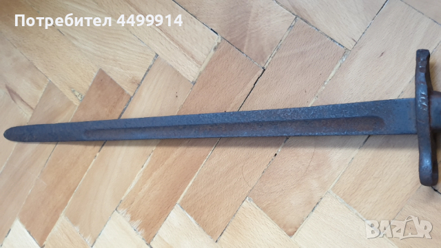 Щик, нож, байонет тесак кания за пушка турски Маузер 1890г, снимка 6 - Антикварни и старинни предмети - 53211287