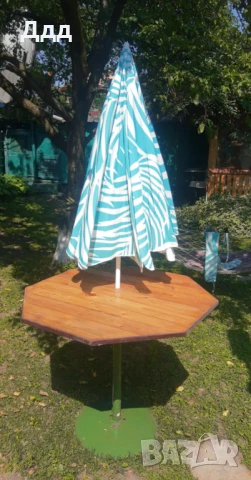 Дървена маса за градина/тераса, снимка 3 - Градински мебели, декорация  - 50730075