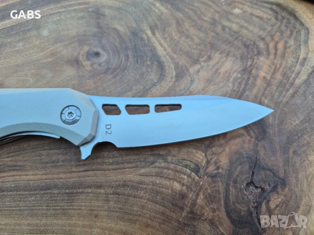 Сгъваем джобен нож D2,двуцветна дръжка,D120, снимка 8 - Ножове - 50787461