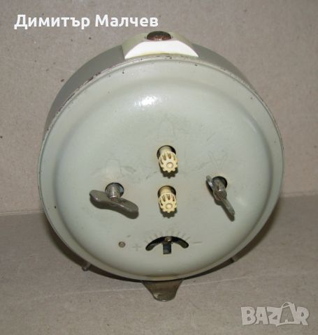 Стар руски часовник будилник Янтарь Янтар 4 камъка, запазен работещ, снимка 5 - Други - 45169280