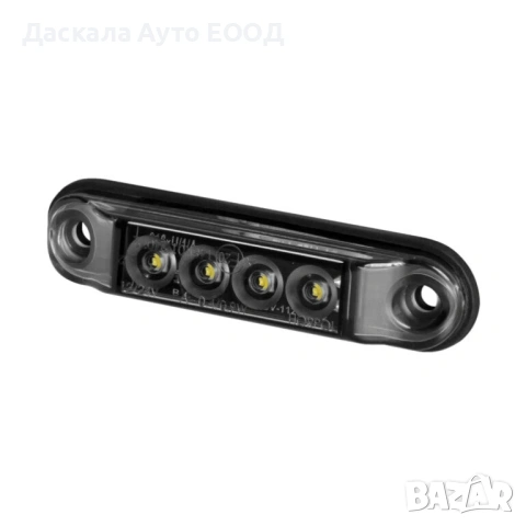 1бр. Мини LED ЛЕД габарити опушени SMOKED с 4 диода 12-24V , 3 цвята , Полша, снимка 3 - Части - 53730868
