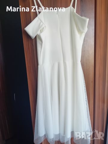 Бяла рокля, снимка 2 - Рокли - 45605208
