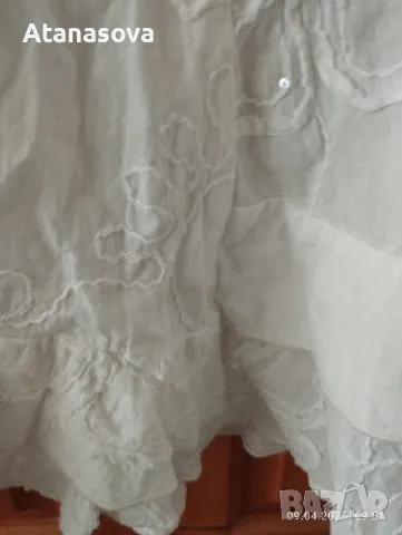 Продавам макси пола цвят екрю, снимка 3 - Поли - 49821386