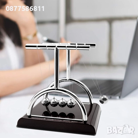 МАХАЛО ЛЮЛКАТА НА НЮТОН.БЛЪСКАЩИ ТОПЧЕТА.ПЕРПЕТУУМ МОБИЛЕ.СТИЛЕН АКСЕСОАР ЗА БЮРО PERPETUUM MOBILE +, снимка 4 - Образователни игри - 51631885