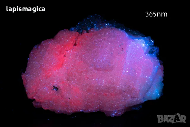 Флуоресцентен манганокалцит от България 412g, снимка 2 - Други ценни предмети - 47585098