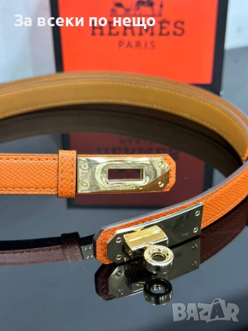 Hermes Унисекс Колан Естествена Кожа🔝Мъжки Колан Хермес🔝Дамски Колан Хермес - 7 Цвята Код E1101, снимка 6 - Колани - 52487492