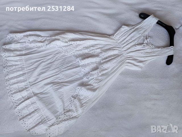 Уникална дамска бяла рокля / дамска бяла туника / Размер Л/ХЛ  L/XL Цена 70 лв, снимка 1 - Рокли - 46142251