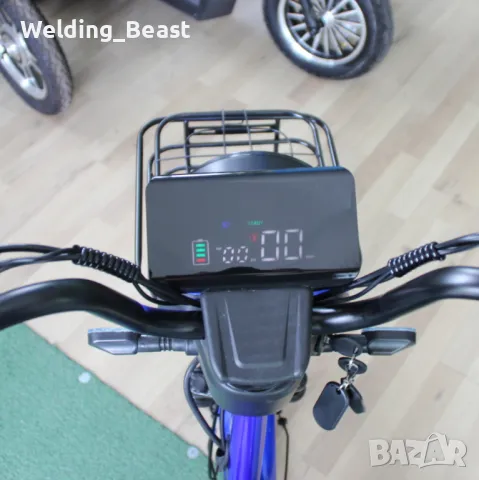 Електрическо колело-мотопед MaxMotors EBZ 20 1200W/60V/20Ah - BLUE, снимка 8 - Мотоциклети и мототехника - 50016842
