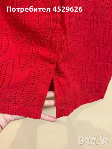 Червена рокля , снимка 4 - Рокли - 53236981