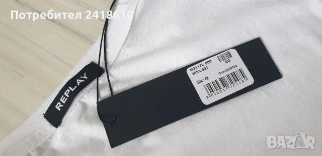 Replay Cotton Mens Size M НОВО! ОРИГИНАЛ! Мъжка Тънка Памучна Блуза!, снимка 15 - Блузи - 47230530