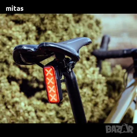 Интелигентна задна LED стоп светлина за велосипед FORCE ALARM 300LM, снимка 3 - Аксесоари за велосипеди - 49928550