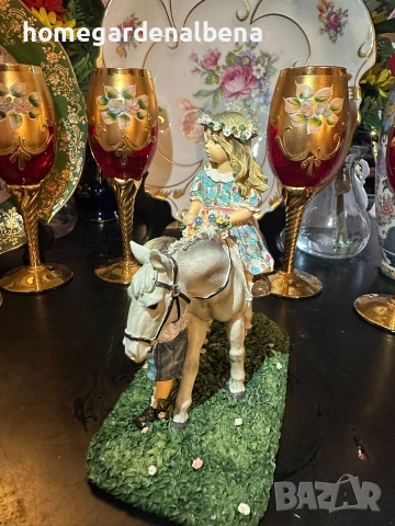 ✨ Колекционерска фигурка Leonardo Collection – “Country Ride” ✨ 👩‍🎨 По дизайн на Christine Haworth, снимка 7 - Колекции - 54288802