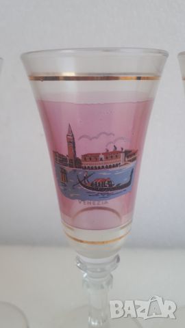 Шест цветни чаши за питиета с различни рисунки на Венеция, снимка 5 - Чаши - 45083750
