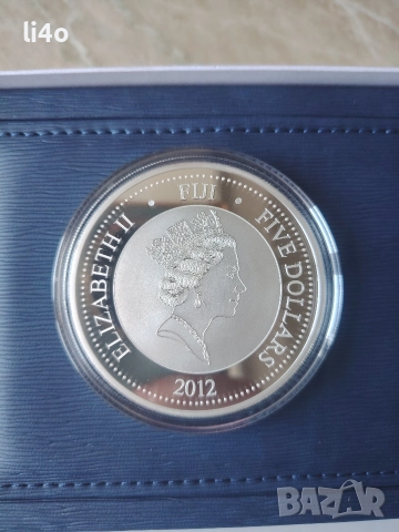 Инвестиционни монети Сребърна монета с частично позлатяване 24 карата златно покритие 2 тройунции , снимка 4 - Нумизматика и бонистика - 52800447