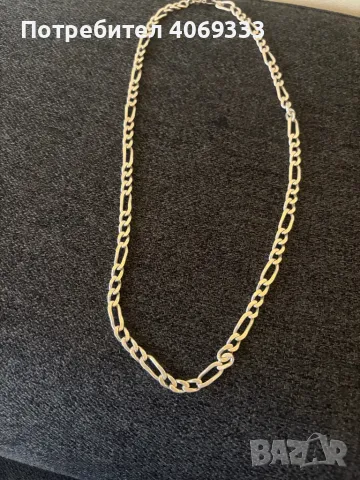 Сребърен синджир картие 34.7гр 59см, снимка 2 - Колиета, медальони, синджири - 49900281