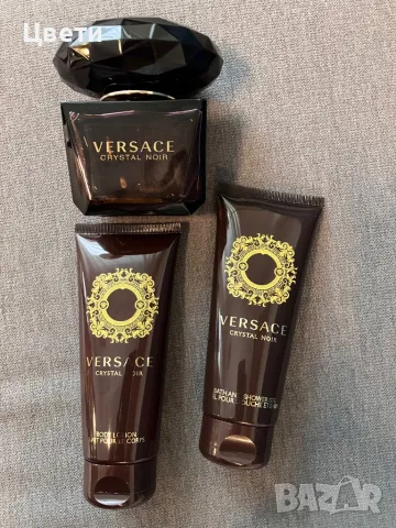 Парфюм Versace Crystal Noir, лосион и душ гел, снимка 3 - Дамски парфюми - 47393083