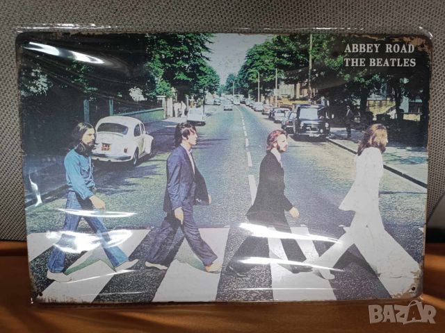 The Beatles Abbey Road-метална табела (плакет), снимка 2 - Китари - 45758939