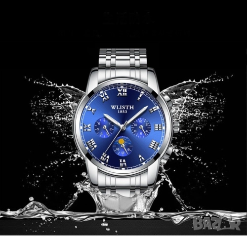 Изискан мъжки бизнес часовник с метален корпус, снимка 4 - Мъжки - 51947697