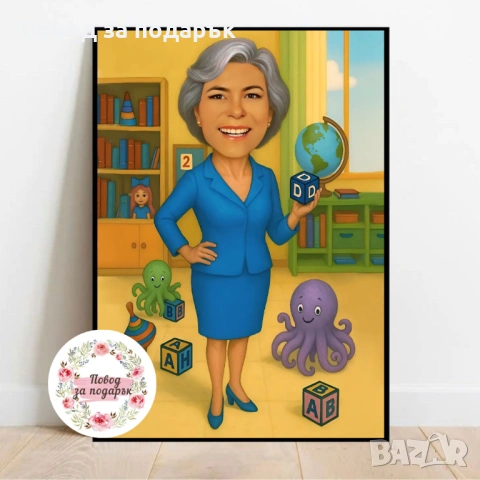 Дигитална карикатура за учител, снимка 11 - Картини - 53469868