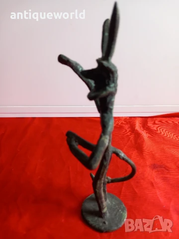 Фавн , САТИР, Бронзова Пластика ,Фигура , Статуетка, снимка 3 - Антикварни и старинни предмети - 51212938