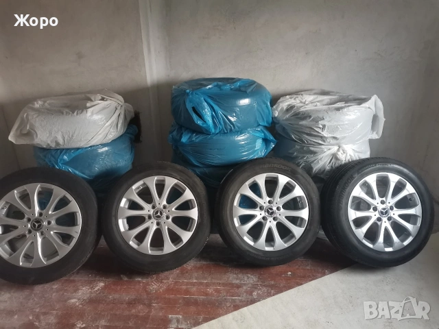 Джанти 17"за Мерцедес/Mercedes / с летни гуми Hankook , снимка 6 - Гуми и джанти - 53996779