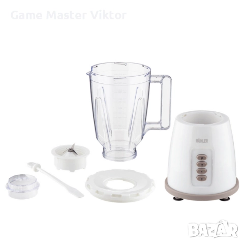 Блендер, 500W, 1.5 л, пласт.кана, сив, снимка 3 - Блендери - 52330793