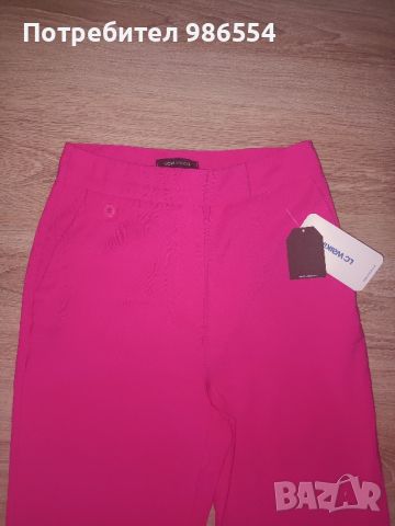Нов дамски розов панталон размер 34, снимка 3 - Панталони - 46400120