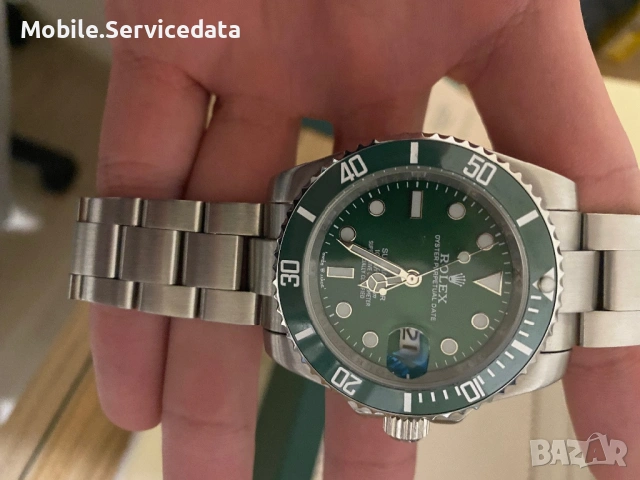 Rolex Submariner Hulk  – кутия + сертификат – перфектно състояние, снимка 6 - Мъжки - 53224732
