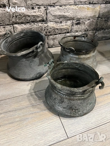 стари медни менчета , снимка 3 - Антикварни и старинни предмети - 53655717