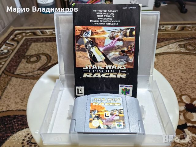 Nintendo 64, Star wars episode 1 racer, кутия и книжка, снимка 3 - Игри за Nintendo - 45338718