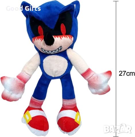 Плюшена играчка Соник, Син, Sonic, 30cm, снимка 2 - Плюшени играчки - 45552492