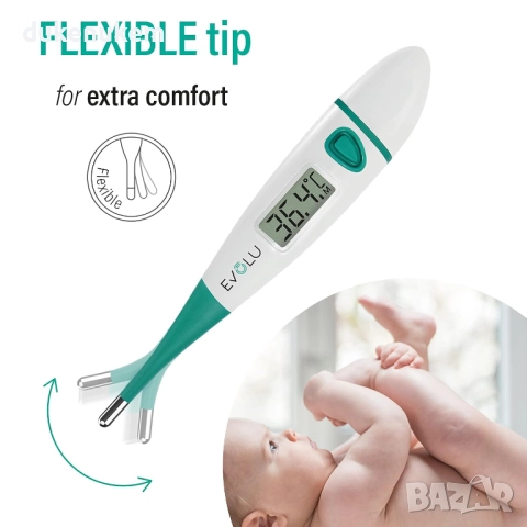 Цифров термометър с гъвкав връх – за бебета, деца и възрастни, снимка 2 - Друга електроника - 52652140