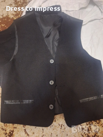 офицален сет бяла риза и панталон 128, снимка 4 - Други - 53762344