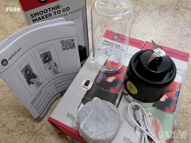 НОВ! Акумулаторен Смути блендер Smoothie To Go, снимка 4 - Блендери - 50697594
