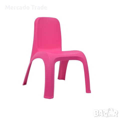 Детски стол Mercado Trade, Без подлакътници, Пластмасов, Розов мат, снимка 1 - Мебели за детската стая - 46352439