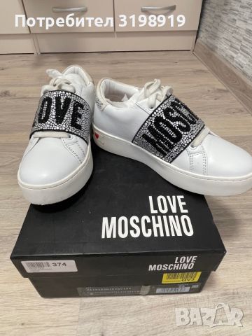 Love Moschino - Кожени спортни обувки , снимка 3 - Дамски ежедневни обувки - 45199492