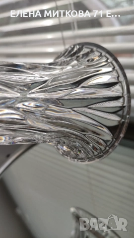 Кристална ваза и свещник 2 в 1, снимка 7 - Вази - 53774117