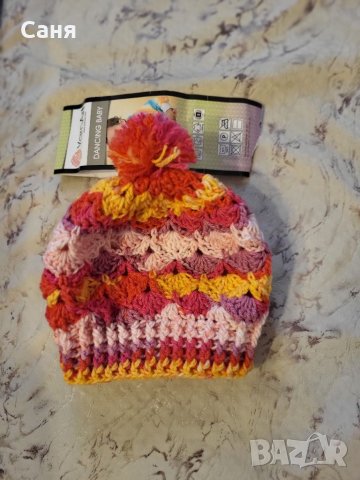 Ръчно плетена#бебешка#шапка#от 0 до 3 месеца#, снимка 2 - Бебешки шапки - 46370378