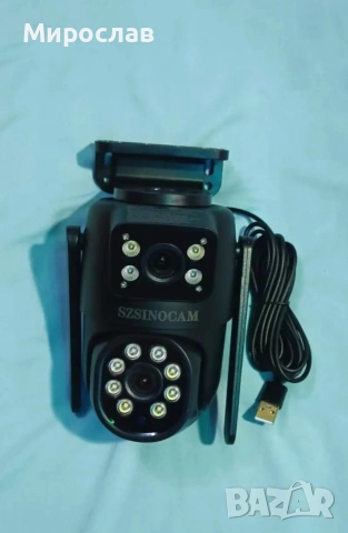 Многофункционална безжична външна охранителна камера с Wi-Fi, 1080p , снимка 2 - HD камери - 53623814