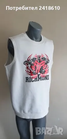 John Richmond RICH Sport Мens Size 3XL / XL НОВО! ОРИГИНАЛ! Мъжки Суичър без ръкави!, снимка 2 - Спортни дрехи, екипи - 47709778